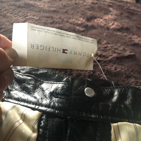 Leather pants never wore sz 6 really nice new - Picture 5 of 6